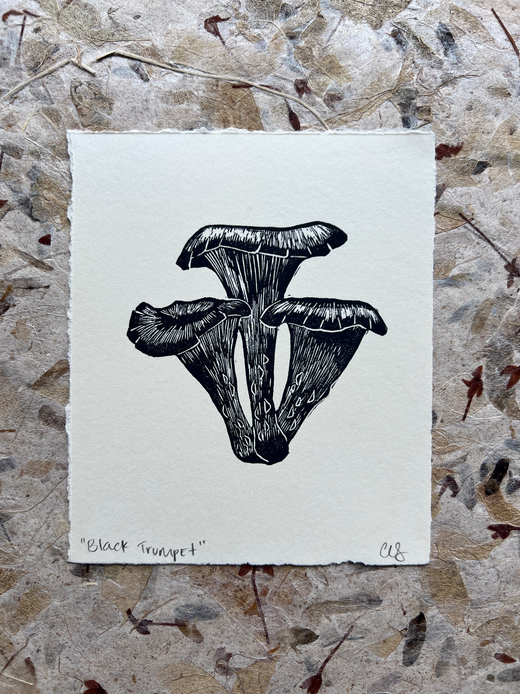 Black Trumpet Print