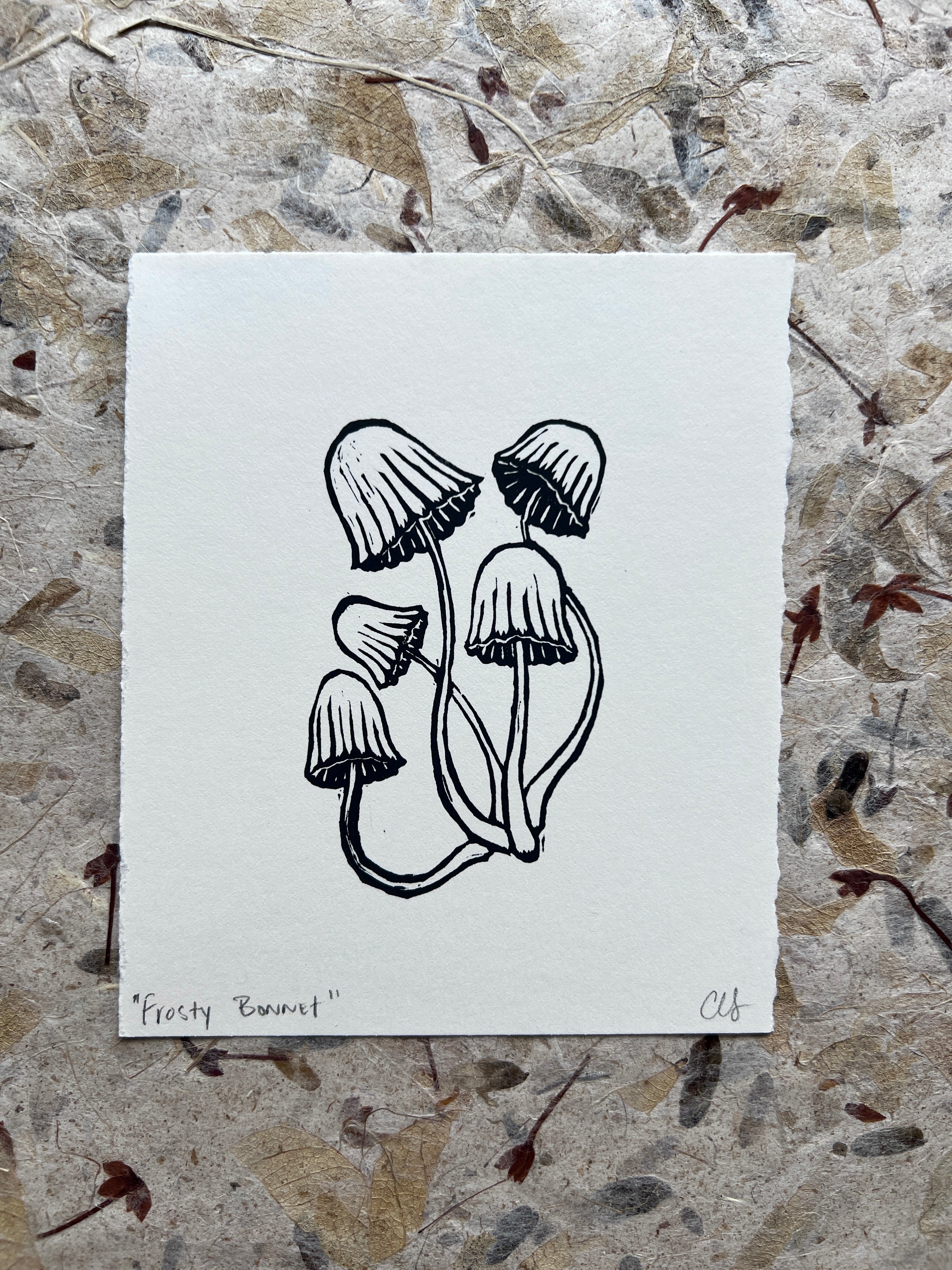 Frosty Bonnet Print
