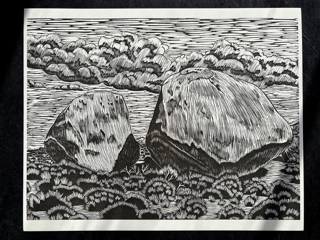 Buttermilk Boulders Reproduction Print