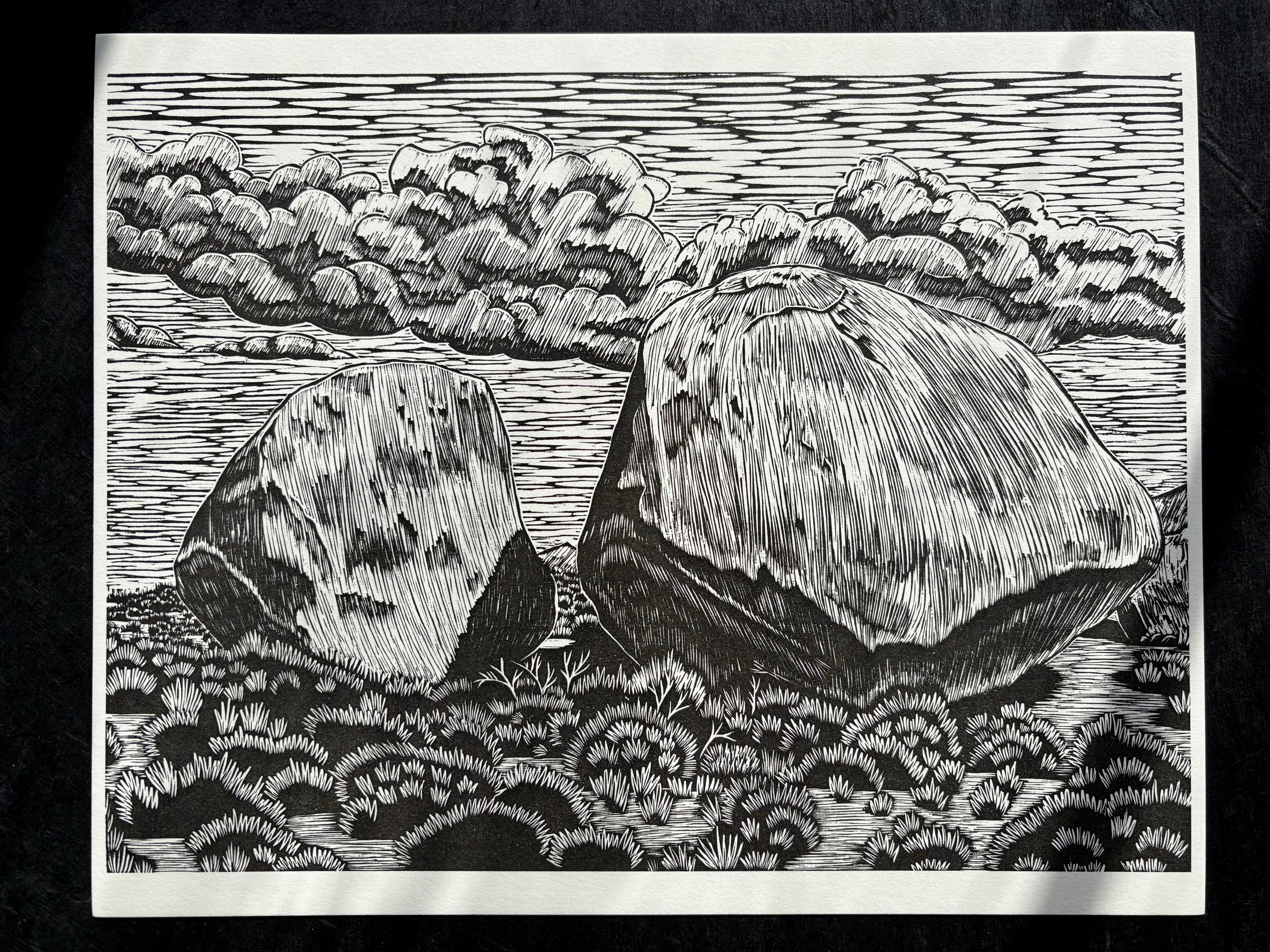 Buttermilk Boulders Reproduction Print