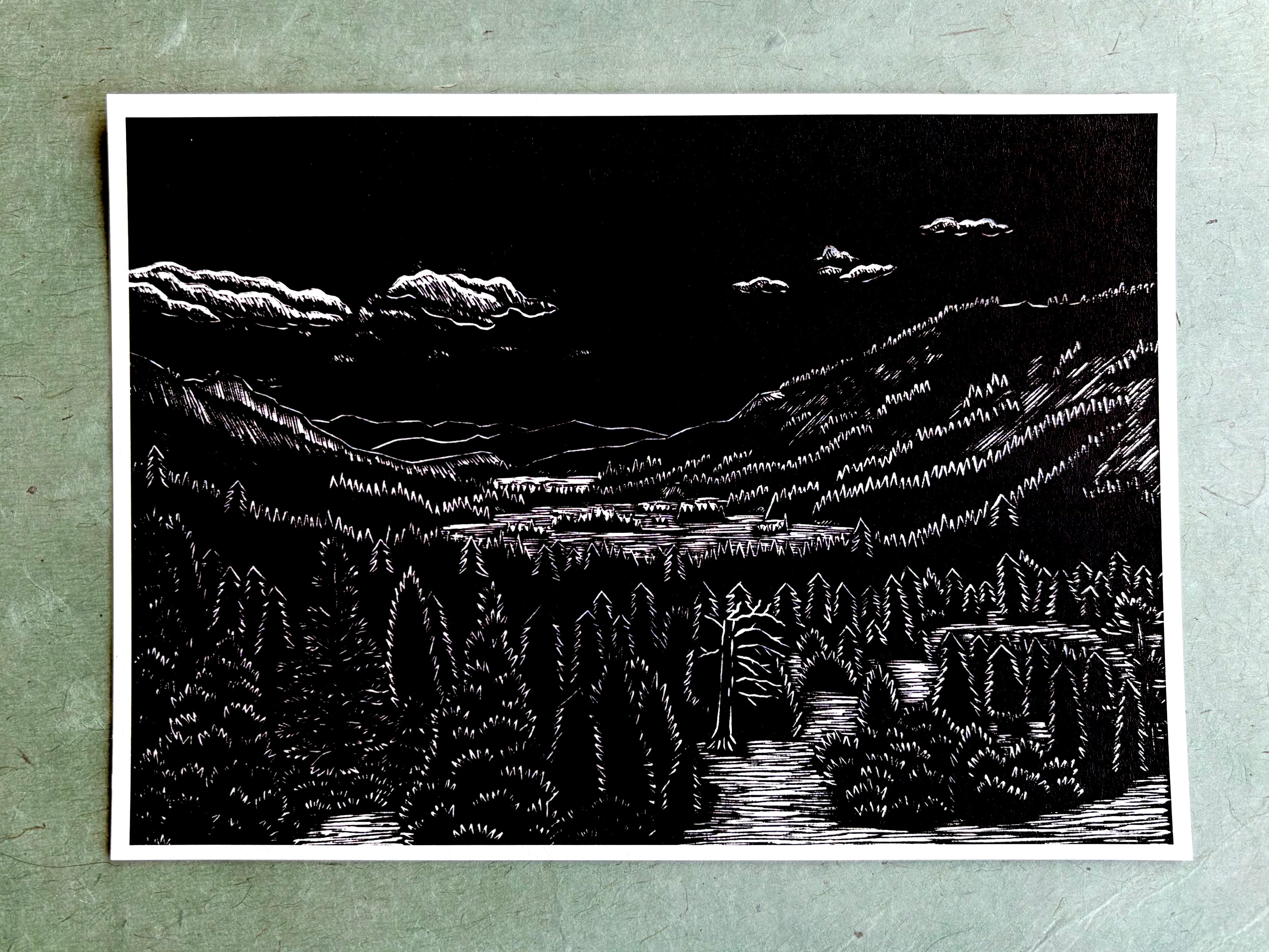 Echo Lake Reproduction print