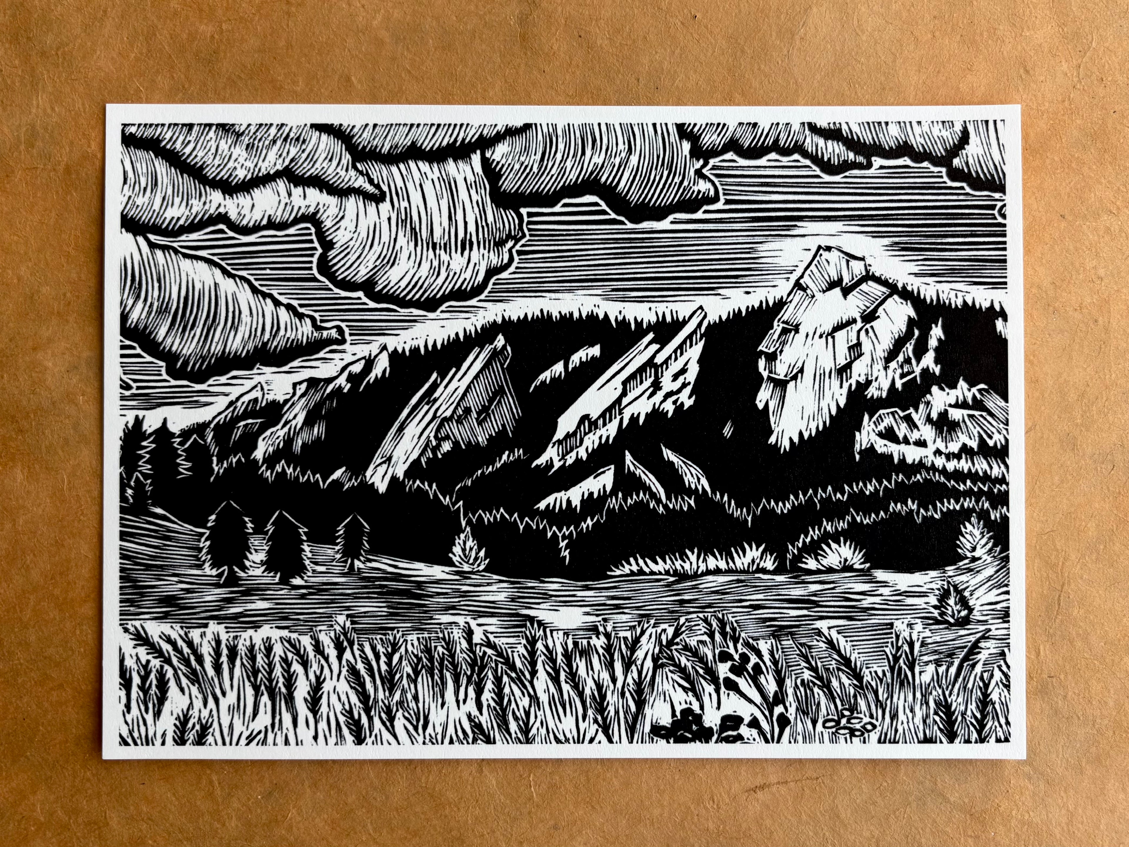 Flatirons Reproduction print